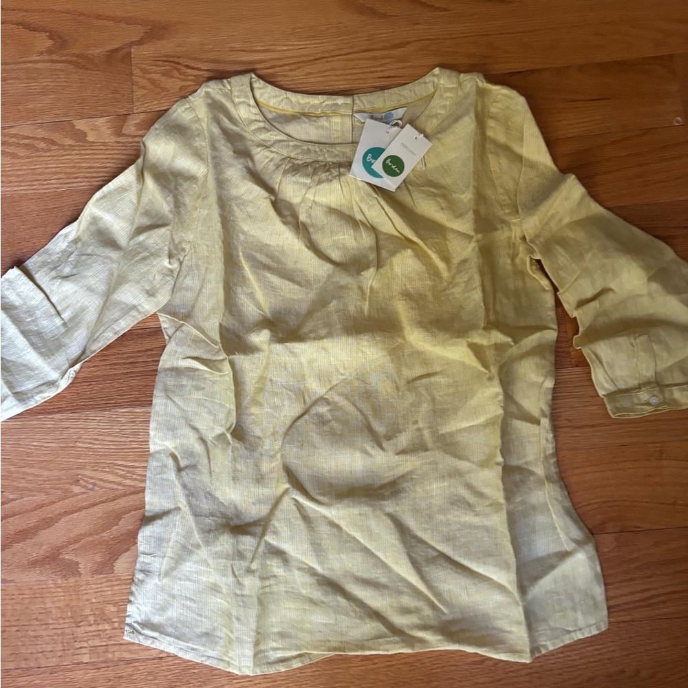 Women’s Boden Yellow 3/4 sleeve Shirt